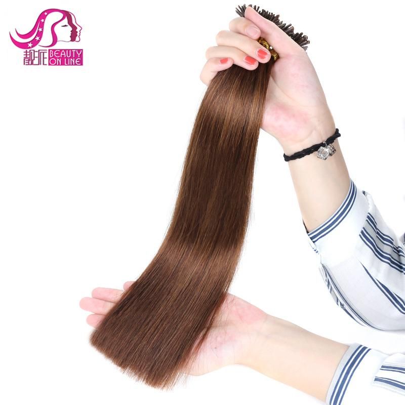 16" 20" 24" 1g/S 50g 100g Indian Remy Human Hair Keratin U Nail Tip Straight Hair Extensions Pre Bonded Human Hairpieces