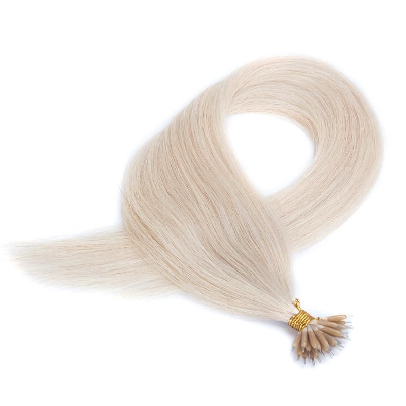Micro Loop Ring Hair Extensions Nano Rings Human Hair 50g Micro Link Hairpieces 22 Inch