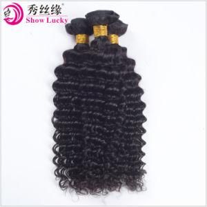 High Quality Natural Black #1b Color Remy Mongolian Virgin Human Hair Products Deep Wave