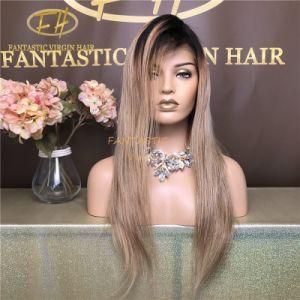 Hot Sell Brazilian/Indian Virgin/Remy Human Hair Full/Frontal Lace Wig with No Shedding