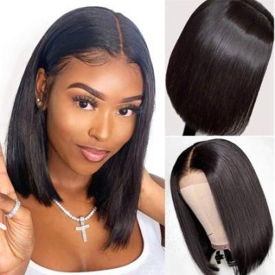 Short Bob Wigs for Black Women Human Hair Lace Front Wigs Unprocessed Brazilian Virgin Hair