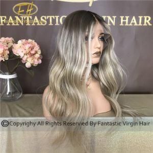 10A Grade Chinese Virgin/Remy Human Hair Full/Frontal Lace Wig with Salon Color