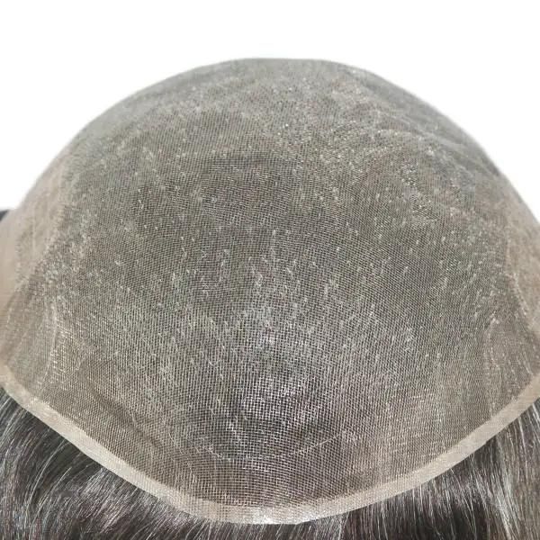 Ljc692: Fine Welded Mono 100% Human Hair No Surgical Hair Replacement Systems