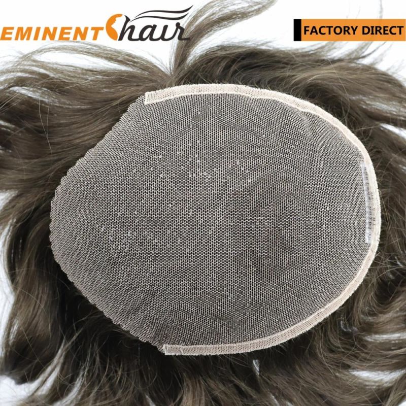 Factory Direct Natural Effect Remy Hair Wig for Men