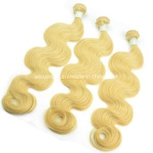 Wholesale 613 Blonde Human Hair Weft Weaving Remy European Virgin Hair