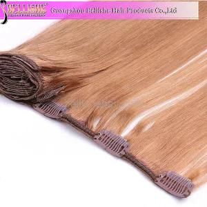 High Quality Malaysian Straight Virgin Human Hair Weaving Clip in Hair