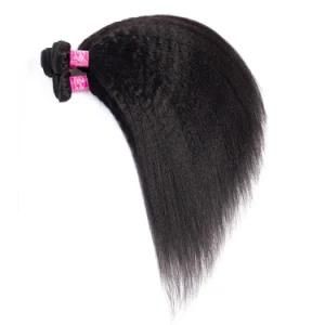 Coarse Brazilian Virgin Hair Weave Bundles Kinky Straight Hair