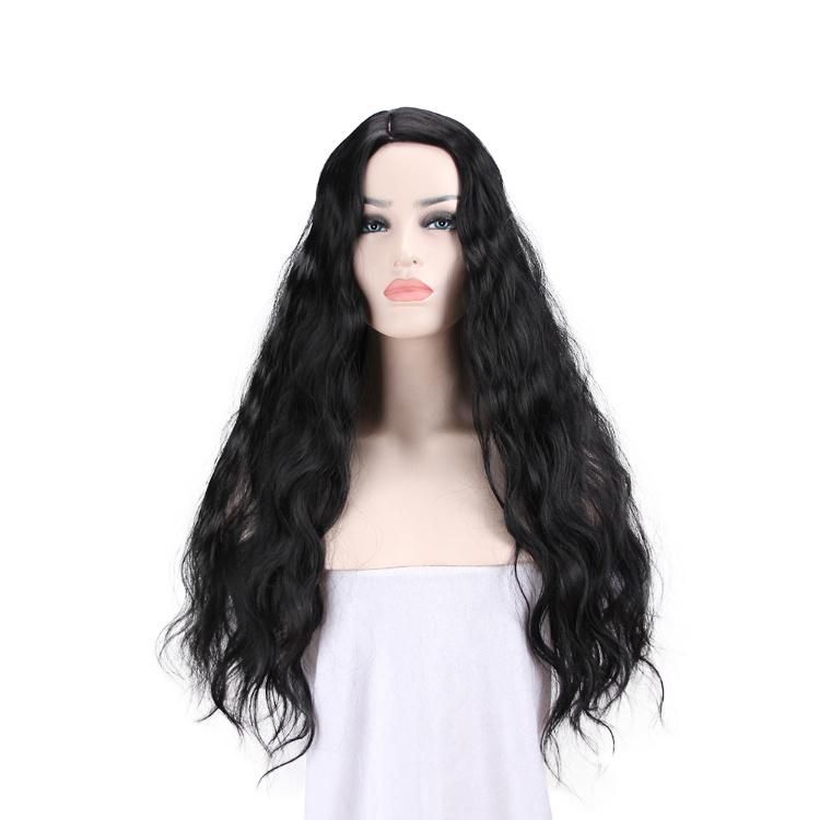 Synthetic Side Partial High Temperature Fiber Corn Perm Long Curly Hair Wig