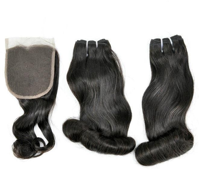 Virgin Human Hair Lace Closure at Wholesale Price (Bouncy)