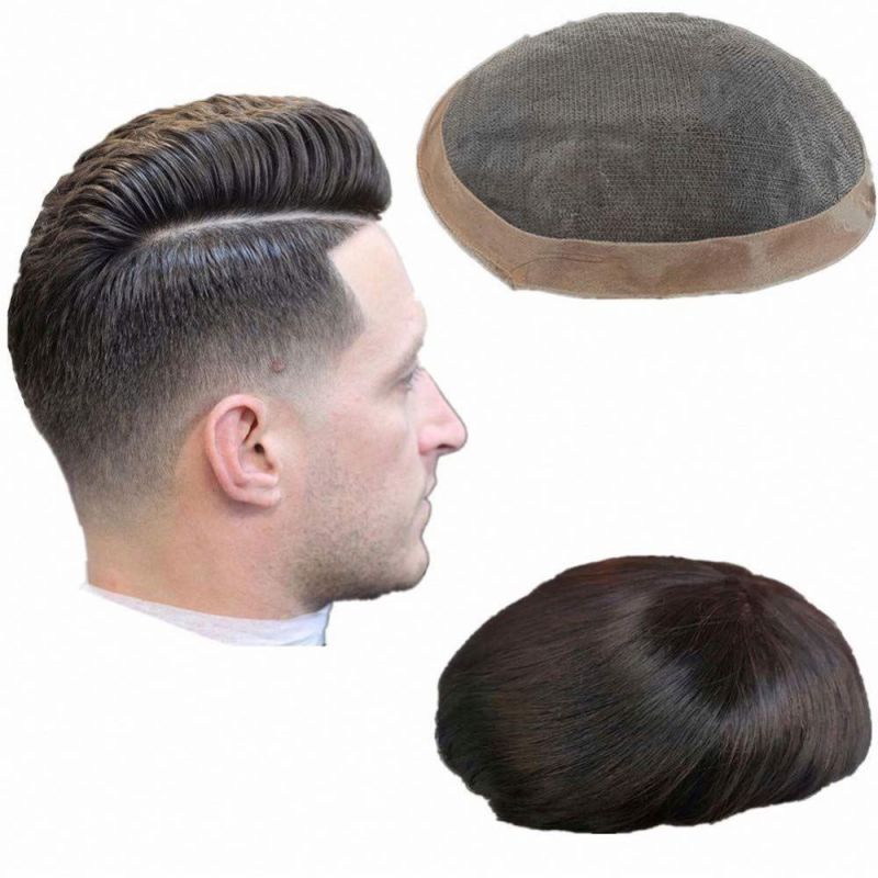 Kbeth Man′ S Toupee High Quality 2021 Fashion Remy Good Quality Stock Hair Piece for Men Wig Better Confidence Wholesale