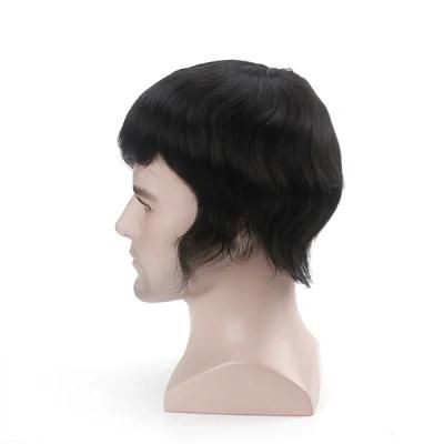 Lw4397: Durable Fine Mono Human Hair Wig with Natural Silk Top