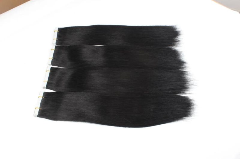 100% Real Human Hair in Russian Hair Tape in Hair Extensions Blonde #60 for Woman Machine Made Remy Hair 20/40PCS