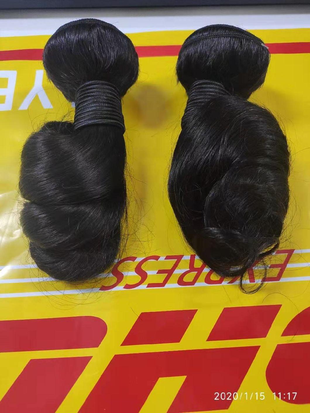 Brazilian Natural Virgin Hair Extension Hair Bundles with Loose Wave