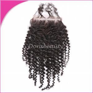 Unprocessed Brazilian Virgin Hair Kinky Curly Lace Closure