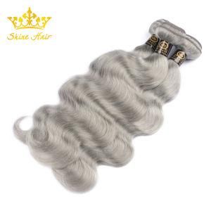 Unprocessed Remy Brazilian Human Hair for Mink Virgin Hair Bundles of Gray Body Wave