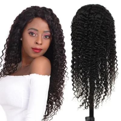 Kbeth Best Selling Deep Wave Natural Brazilian Virgin Remy Human Hair Lace Front Wig with 180% Density for Women