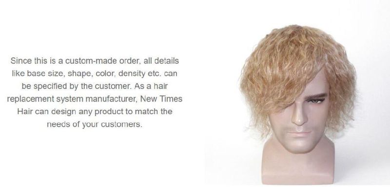 Men′s Full Skin Base - Invisible Finish - Best High Quality Wigs Available for Men′s Hair Loss Solution