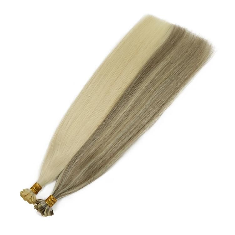 12A 100% Unprocessed Raw Cuticle Aligned Human Hair Flat Tip Hair Extension