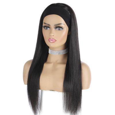 Fast Delivery Human Wigs 100% Human Hair, Raw Wig Band Grip, Headband Half Wig