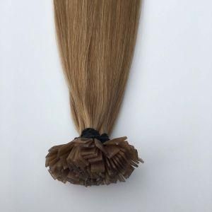 P10/8# Keratin Flat Nail Tip Brazilian Virgin Remy Human Hair Extensions
