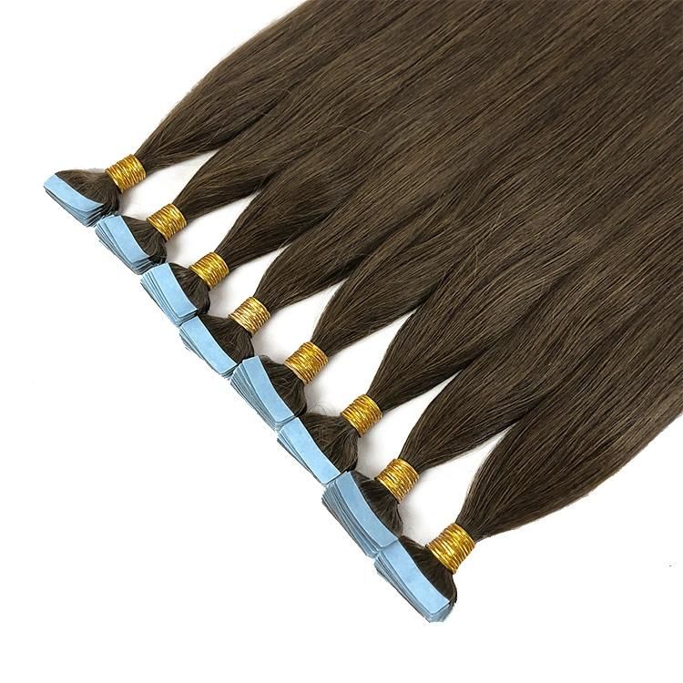 Wholesale Straight Remy Virgin Tape in Human Hair Extensions