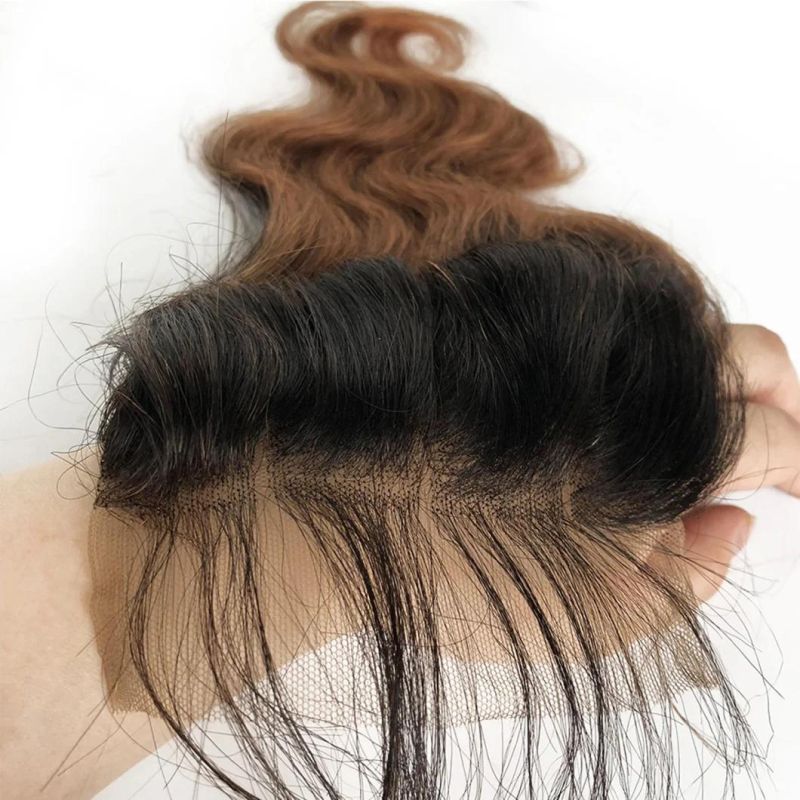 Ombre Brazilian Human Hair Bundles with Closure Transparent Closure with Bundles Loose Wave Bundles Wi Human Hairth Closure Weave Short Hair Extensions