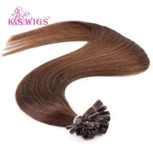 K. S Wigs European Remy Human Hair Extensions Keratin Nail Tip Hair Extensions