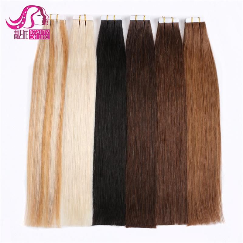 Wholesale Super Tape Virgin Wavy Hair Tape Extensions Brazilian