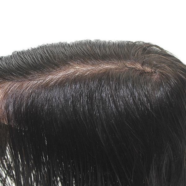 Normal Injected Skin High Quality Toupee Human Hair Wig