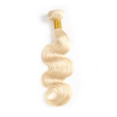 Blonde Hair Weave 1PC 100% Human Hair Bundles 100g #613 Color