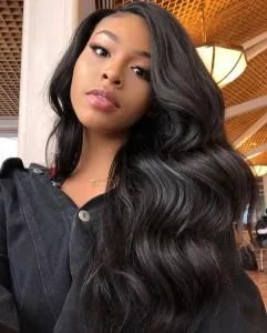 Pre Plucked with Baby Human Hair Brazilian Body Wave 360 Lace Front Wig