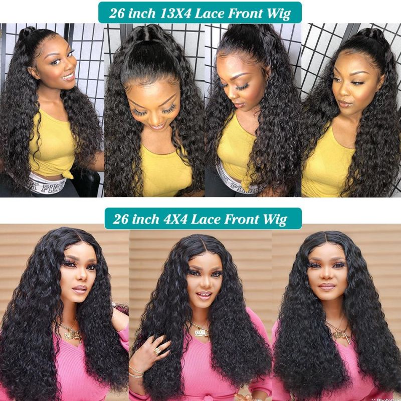 Kbeth Human Hair Wig Kinky Curly Lace Frontal Wig Wholesale Cuticle Aligned Unprocessed Custom Peruvian Hair Virgin Hair Apple Girl 13*4 Wigs for Black Women