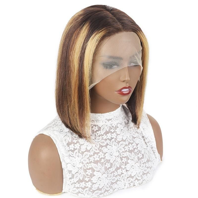 Kakiifashion Hair Factory Wholesale Human Hair Highlight P4/27 Bob Wig