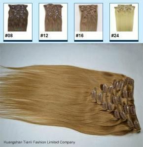 Remy Human Hair Extensions 8PCS Set Clip in Hair