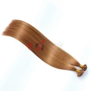 Virgin Cuticle Aligned Human Hair Keratin Tip Hair Extension #27 (Strawberry blonde)