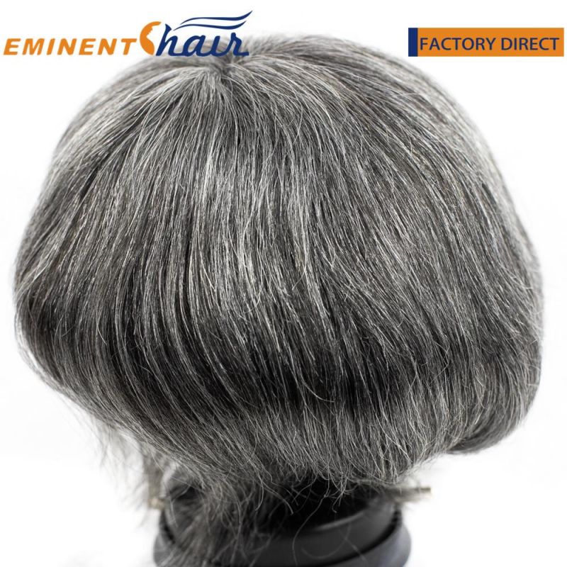 Indian Hair Double French Lace Men′s Toupee
