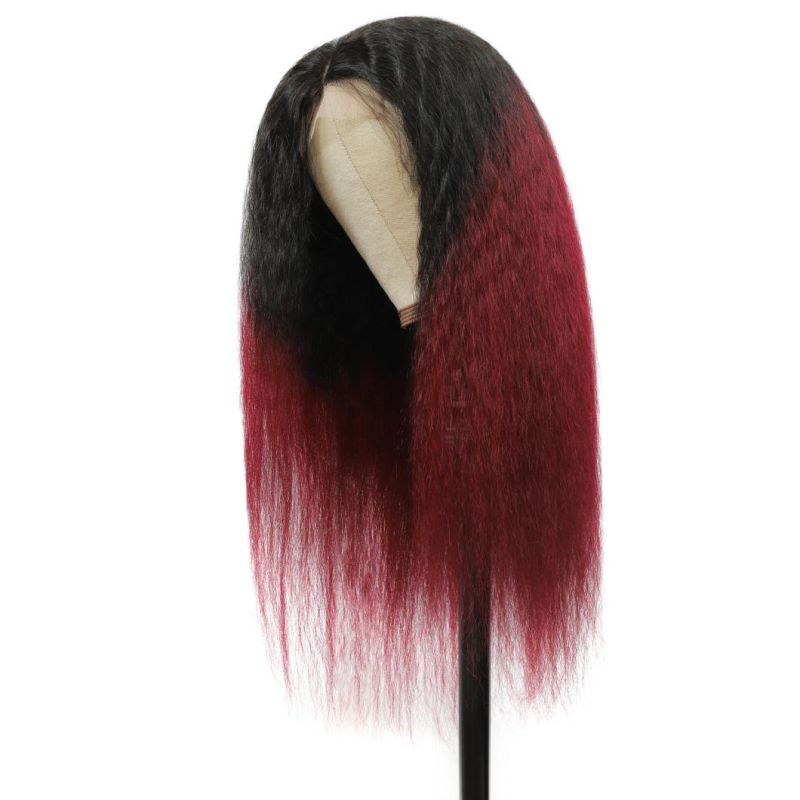 Kbeth Color Wig for Black Women 100% Virgin Brazilian Kinky Curly 2021 Fashion Summer Breathable Soft Remy Full HD Lace Wig Vendor
