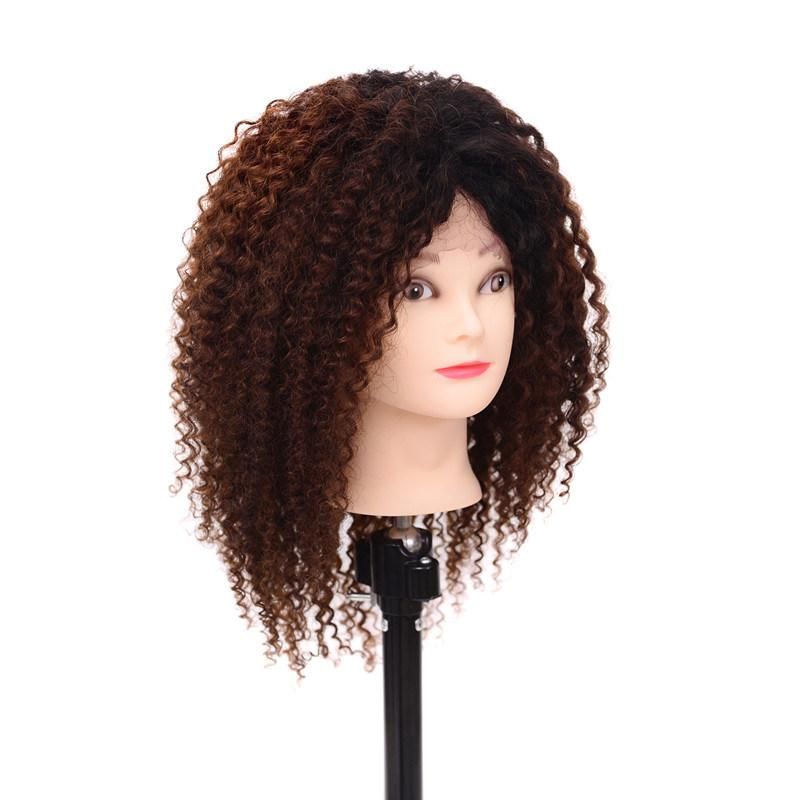 Red Black 1b/27# Afro Wig Kinky Curly Wigs for Black Women Blonde Mixed Brown 250g None Synthetic 100% Human Hair Wigs