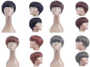 Short Straight Wig Human Hair