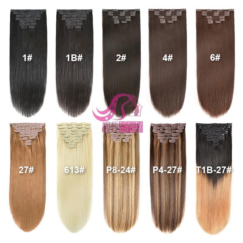 Hot Selling! ! 100g-200g Fast Shipping Clip in Hair Extensions