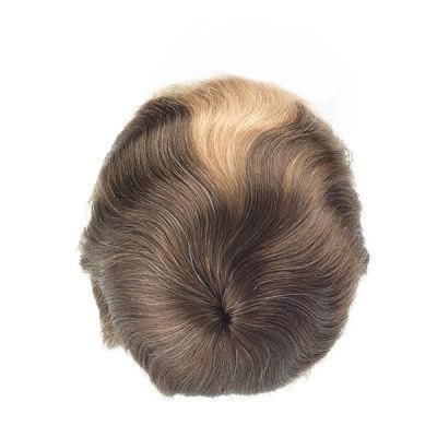 High Quality Mens Hairpiece Mono PU Back Sides Lace Front with Dye After Front