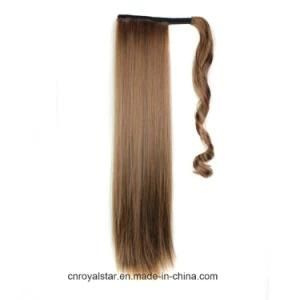 Hot Sale Hair Extension of Loose Wave Synthetic Magic Tape Ponytail