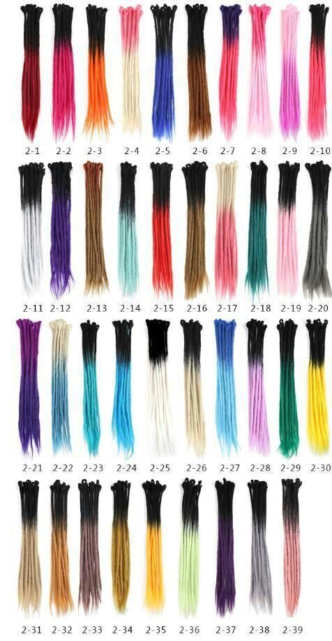 Hight Quality Synthetic Fibre Crochet Braid Handmade Dreadlocs Braid Hair