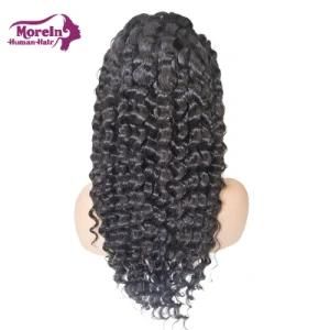 Morein 150%-200% Density Human Hair Wig Deep Wave Brazilian Virgin Full Lace Human Wigs