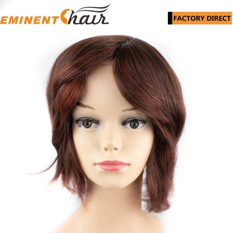 Lace Front Virgin Hair Ribbon Integration Women Hair Topper