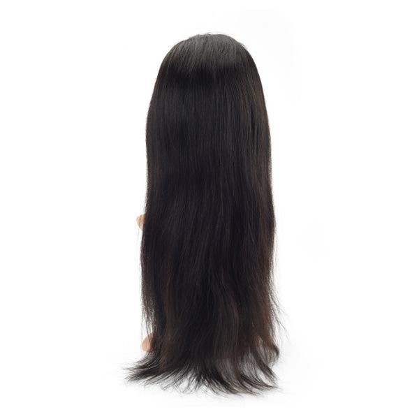 360 Lace and Machine Weft Base Stock Women’ S Natural and Straight Hairpiece