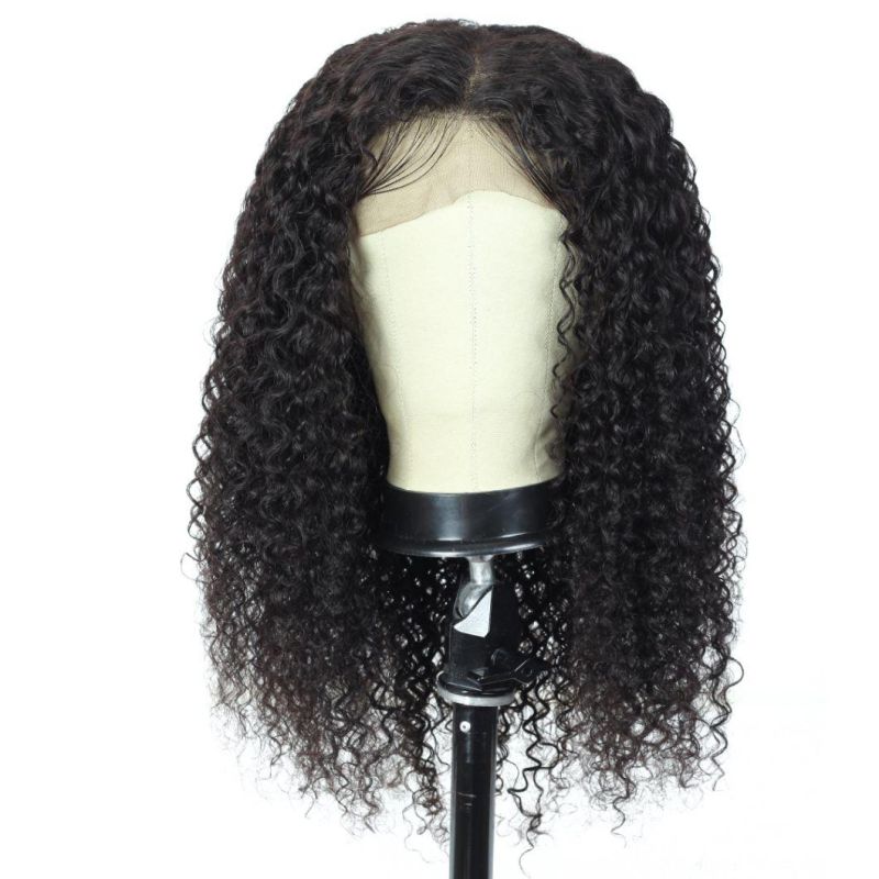 Kbeth Lace Frontal Human Hair Wig for Black Lady 2021 European Silky Mink Bouncy Short Cut 5*5 Kinky Curly Chinese Factory Bob Hair Weaves Wig Instant Delivery