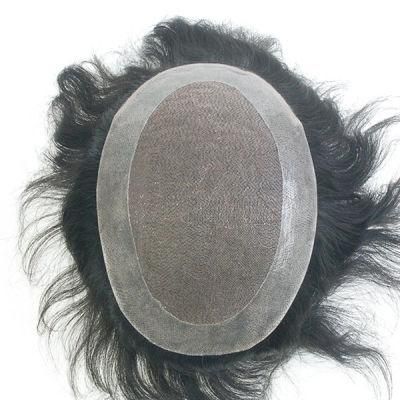 Durable Mono Lace Men Hair Lace Toupee