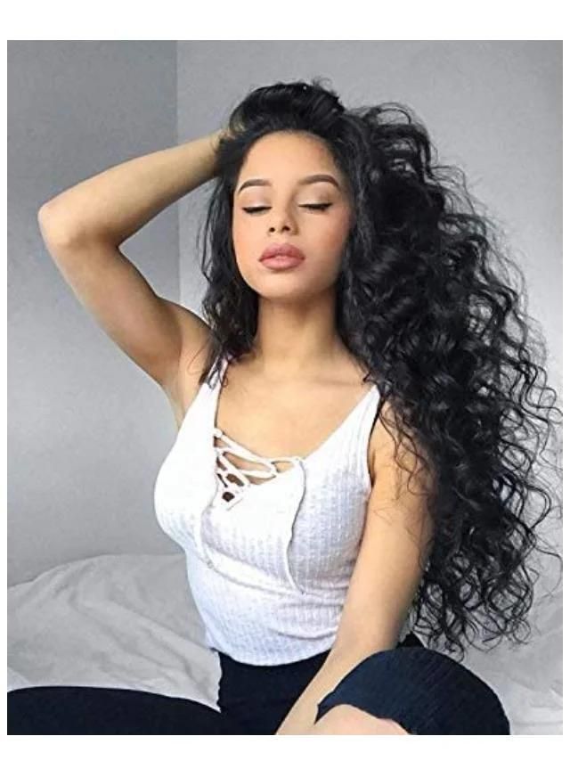 Human Hair Water Wave Pre Pluck Lace Wig