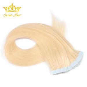 100% Healthy Human Virgin Hair Tape in Hair Extensions Without Chemical